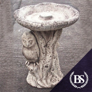 Owl Bird Bath - Garden Ornament Mould | Brightstone Moulds