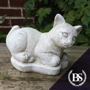 Small Cat Playing - Garden Ornament Mould | Brightstone Moulds