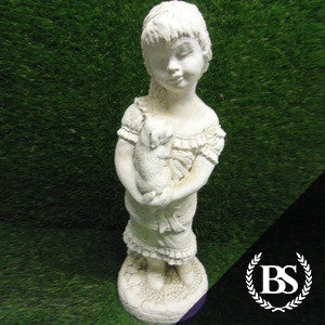 Girl & Dog - Garden Ornament Mould | Brightstone Moulds