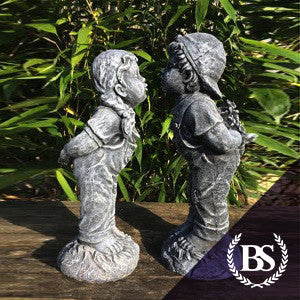 Kissing Boy & Girl - Garden Ornament Mould | Brightstone Moulds