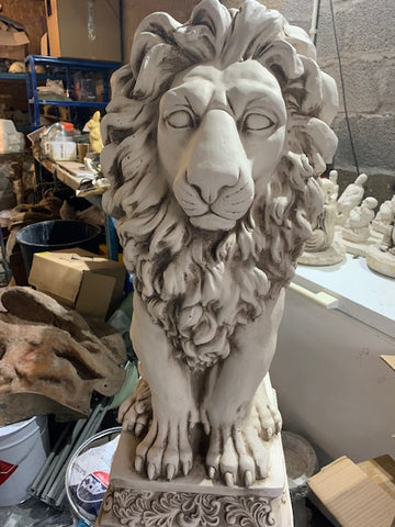 Large Lion on Plinth