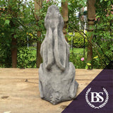 Small Moon Gazing Hare - Garden Ornament Mould | Brightstone Moulds