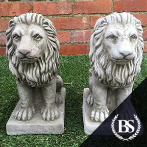 Pair of Small Proud Lions Ornament