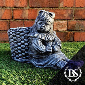 Girl with Basket - Garden Ornament Mould | Brightstone Moulds