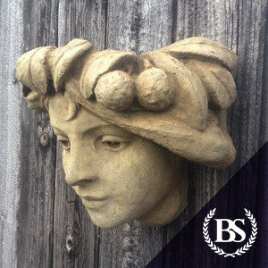 Art Nouveau Face Wall Planter - Garden Ornament Mould | Brightstone Moulds