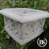 Square Gothic Planter - Garden Ornament Mould | Brightstone Moulds