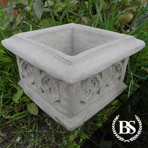Square Gothic Planter - Garden Ornament Mould | Brightstone Moulds