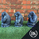 Three Wise Chimps - Garden Ornament Mould | Brightstone Moulds