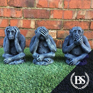 Three Wise Chimps - Garden Ornament Mould | Brightstone Moulds