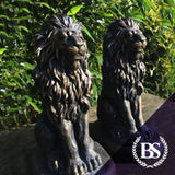 Pair of Proud Lions - Garden Ornament Mould | Brightstone Moulds
