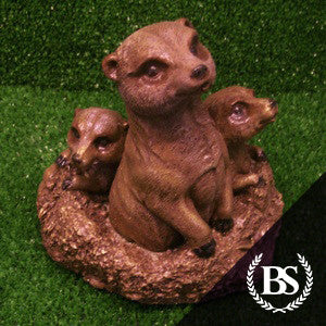 Meerkat Family - Garden Ornament Mould | Brightstone Moulds