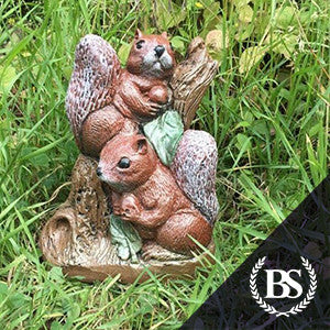 Pair of Squirrels - Garden Ornament Mould | Brightstone Moulds