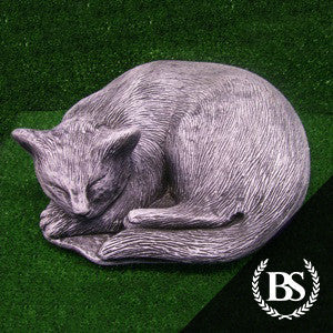Sleeping Cat - Garden Ornament Mould | Brightstone Moulds