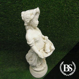 Girl Holding Puppies - Garden Ornament Mould | Brightstone Moulds