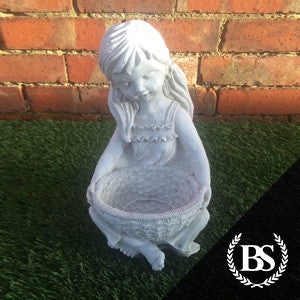 Girl with Basket - Garden Ornament Mould | Brightstone Moulds