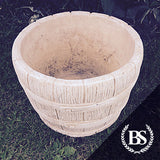 Rustic Barrel Garden Planter