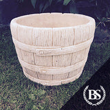 Rustic Barrel Garden Planter