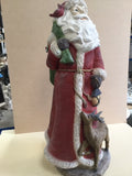 Santa with deer & gifts huge 840ht ! special made to order