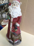 Santa with deer & gifts huge 840ht ! special made to order