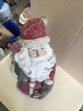 Santa with deer & gifts huge 840ht ! special made to order