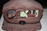 hedgehog in a caravan latex & fibreglass outer mould/mold