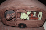 hedgehog in a caravan latex & fibreglass outer mould/mold