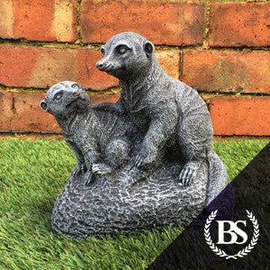 Two Meerkats - Garden Ornament Mould | Brightstone Moulds