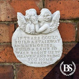 Cherub Memorial Plaque - Garden Ornament Mould | Brightstone Moulds